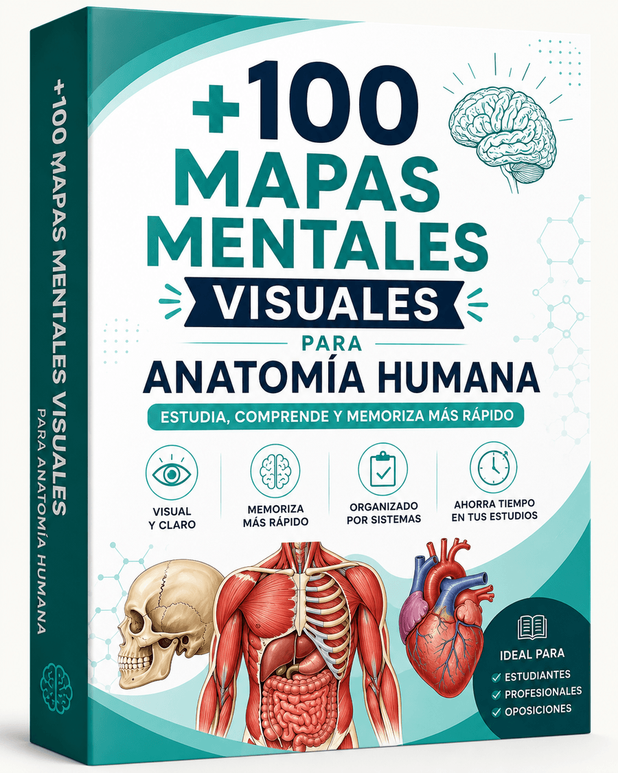 Kit +100 Mapas Mentales de Anatomía Humana